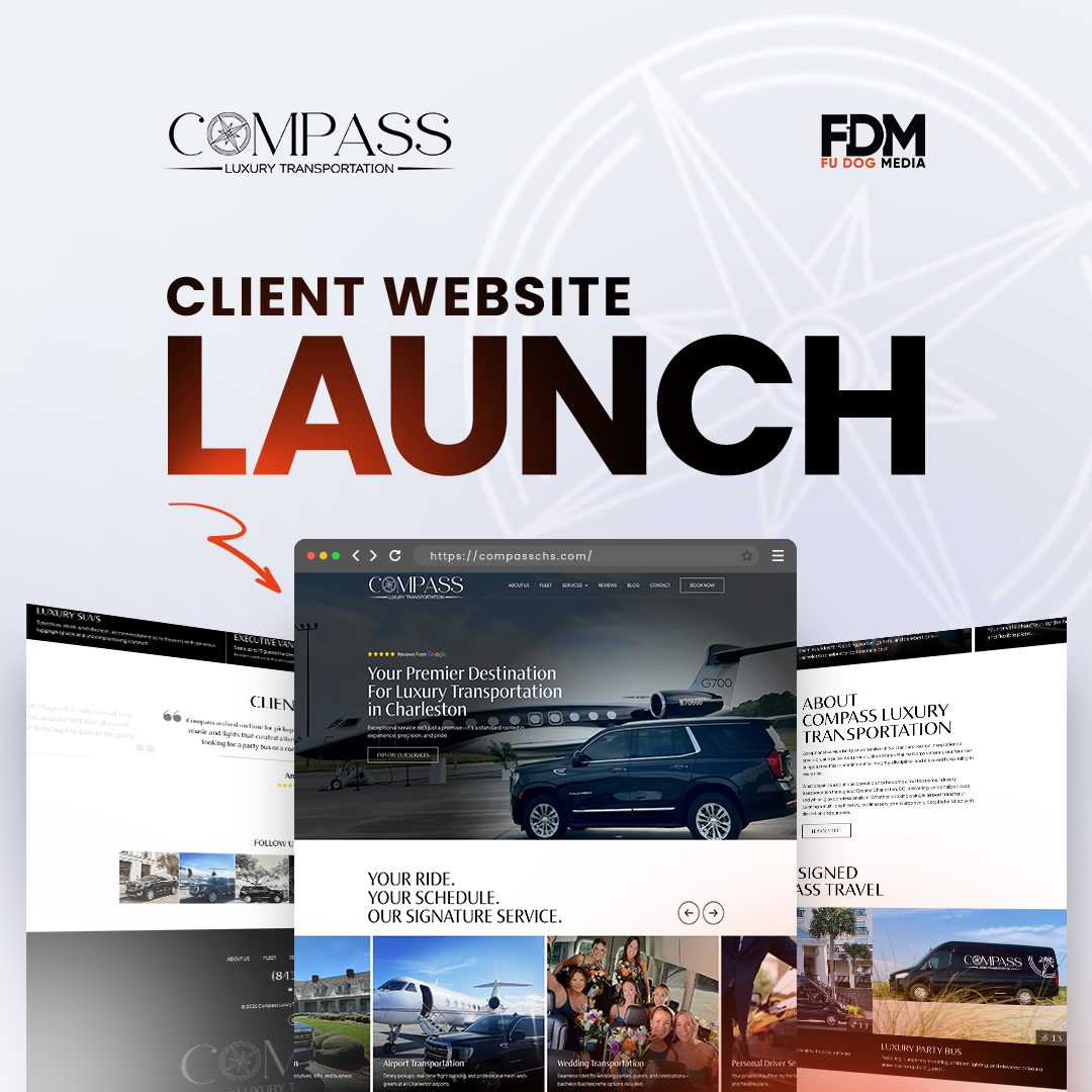 Fu Dog Media — Compass Luxury Transportation client website launch