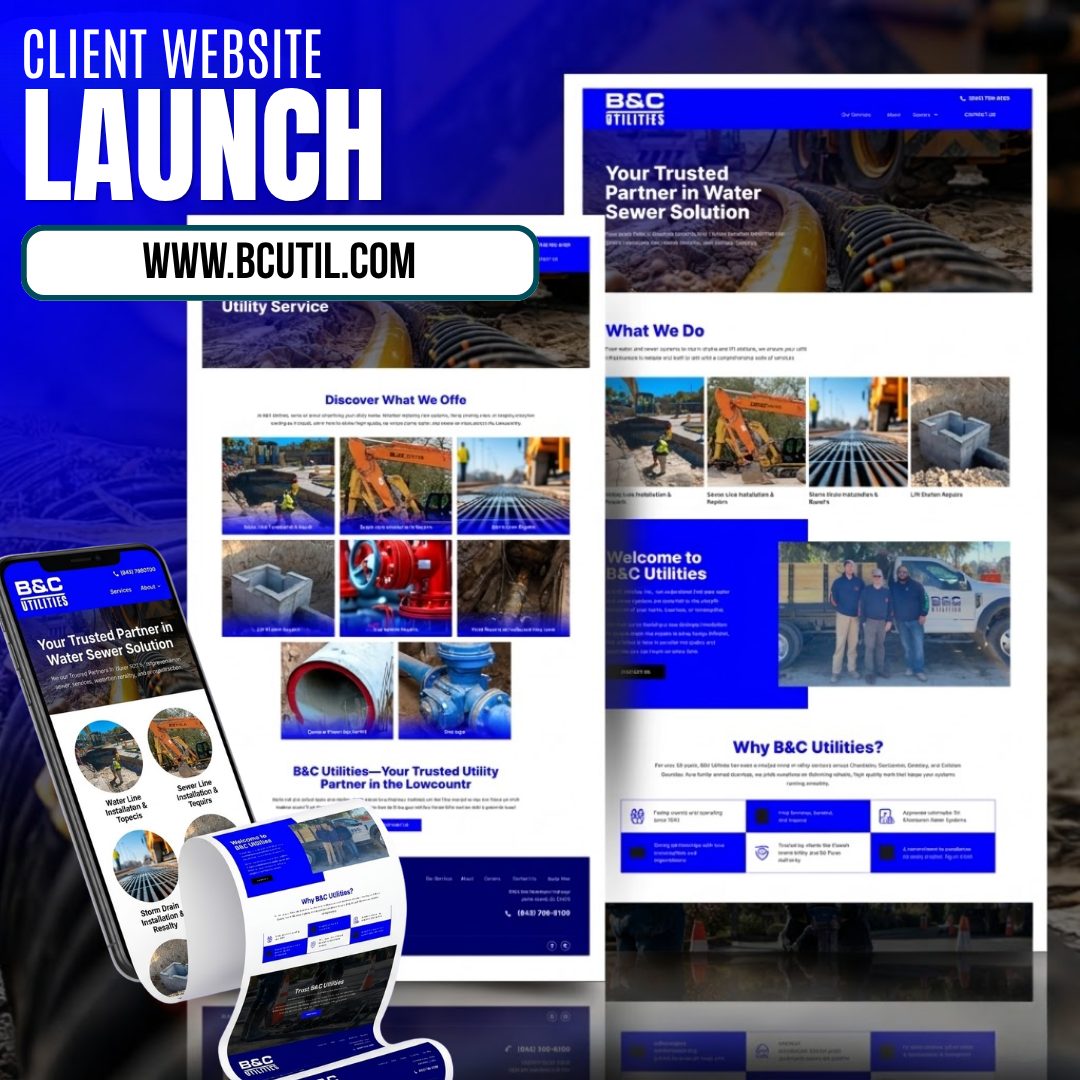 Fu Dog Media — B&C Utilities client website launch